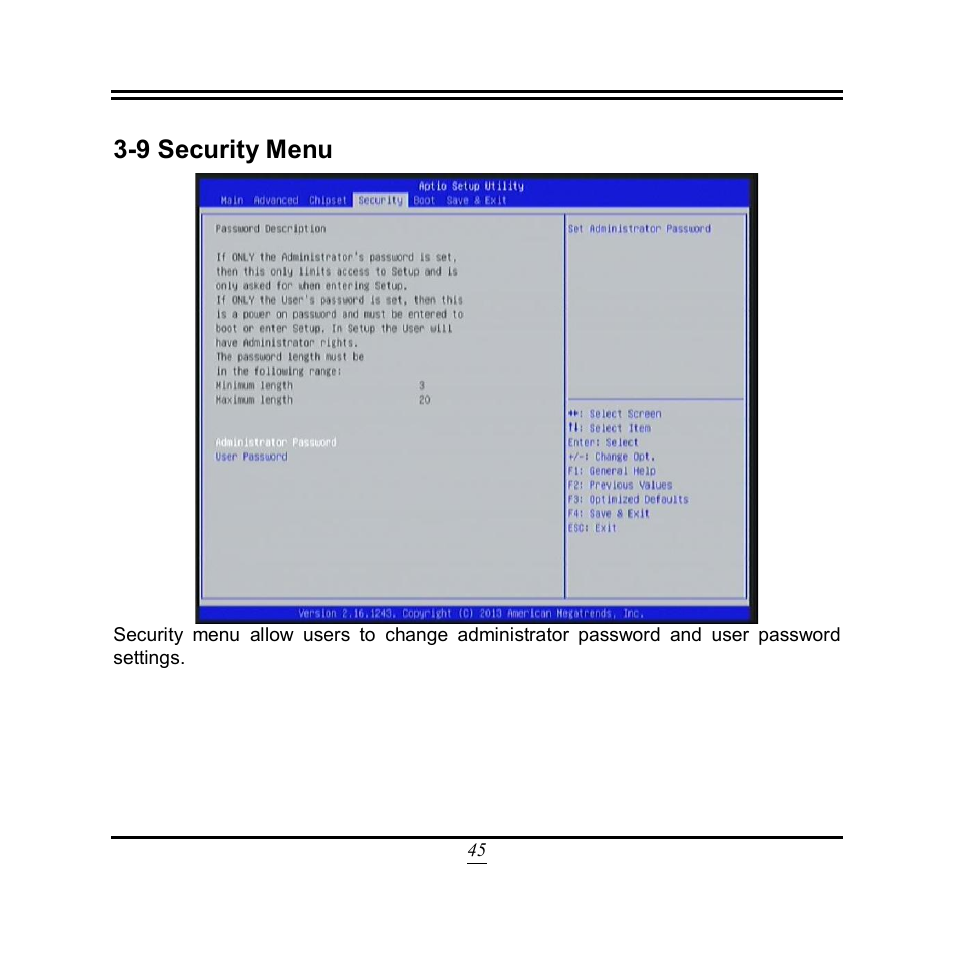 9 security menu | Jetway Computer NF9T User Manual | Page 50 / 53