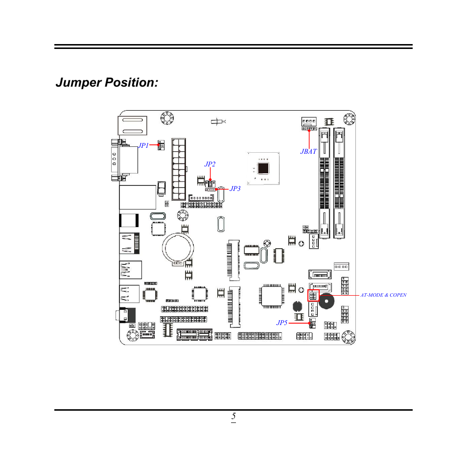 Jumper position | Jetway Computer NF9N User Manual | Page 10 / 49