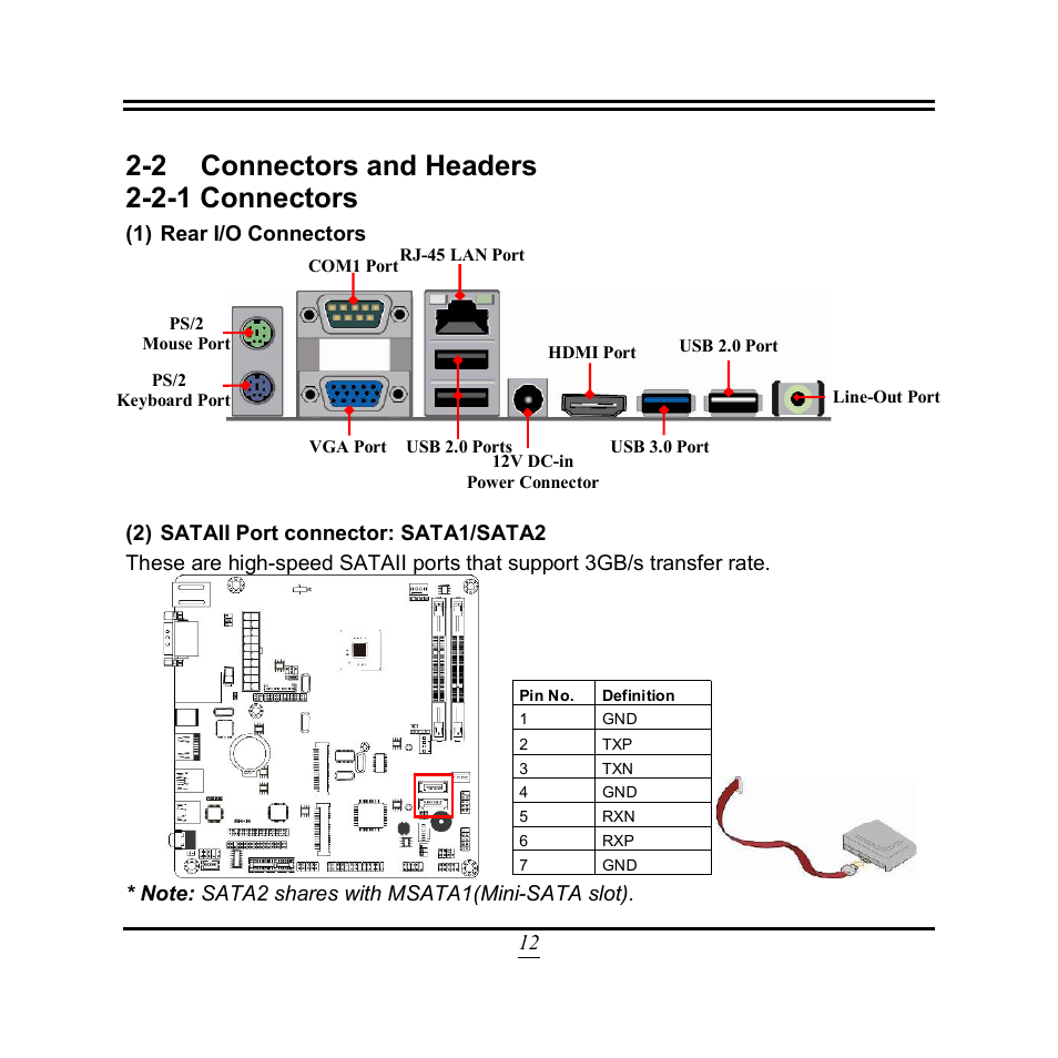 2 connectors and headers 2-2-1 connectors | Jetway Computer NF9N User Manual | Page 17 / 49