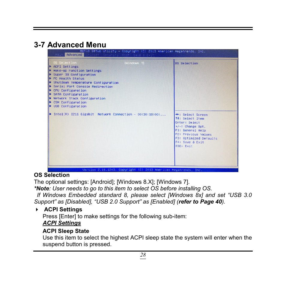 7 advanced menu | Jetway Computer NF9N User Manual | Page 33 / 49