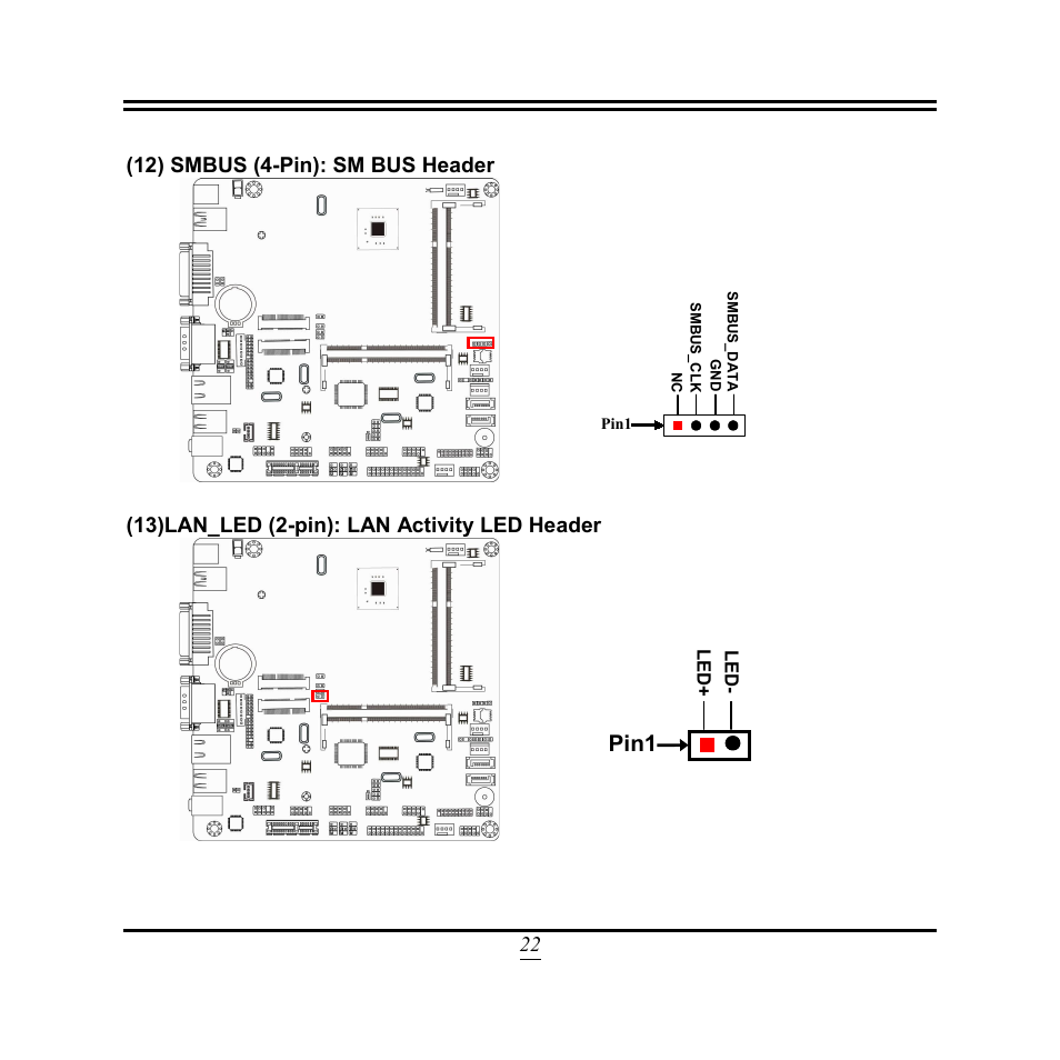 Pin1, 13)lan_led (2-pin): lan activity led header | Jetway Computer NF9M User Manual | Page 27 / 50