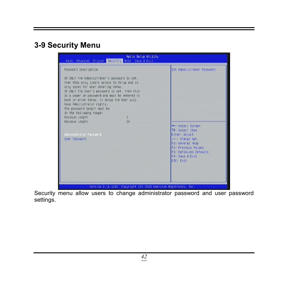 9 security menu | Jetway Computer NF9M User Manual | Page 47 / 50