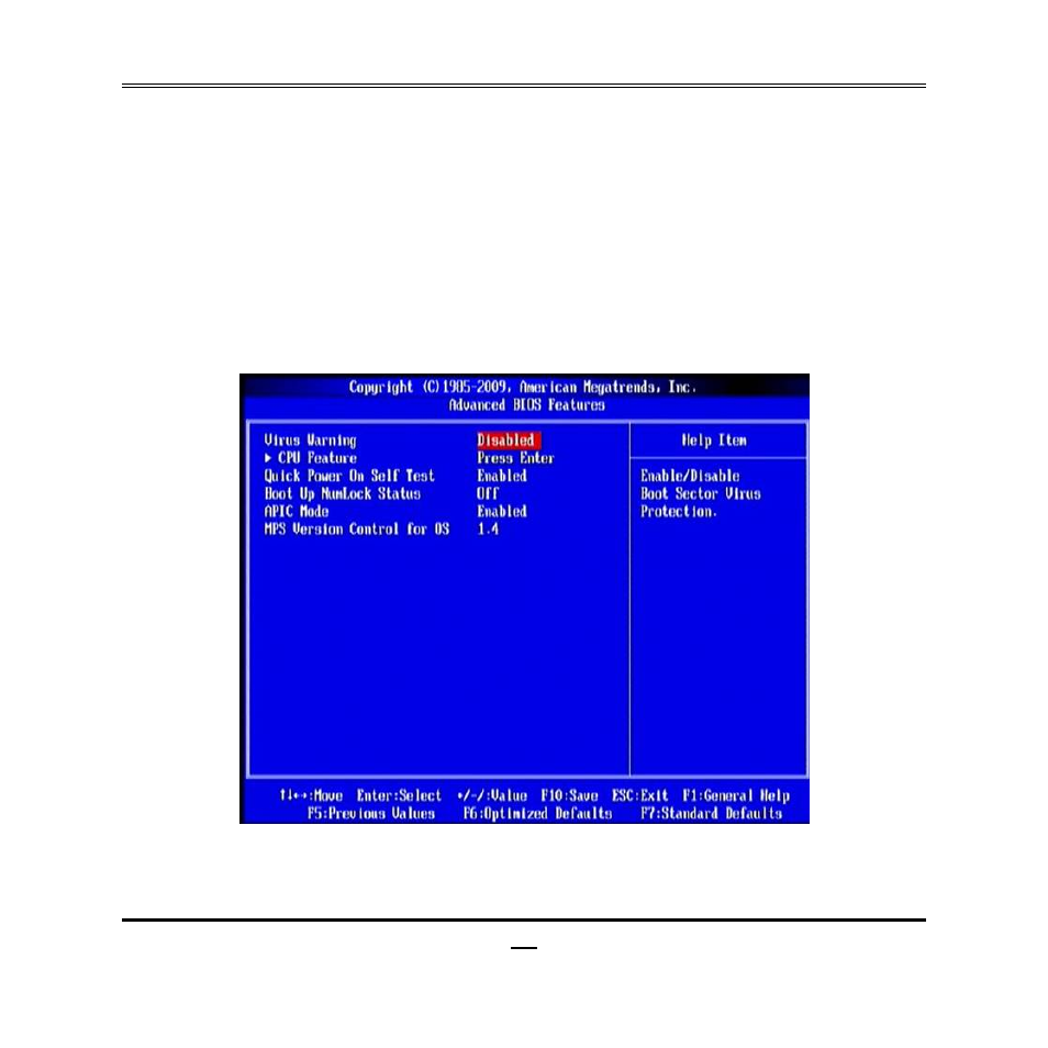5 advanced bios features | Jetway Computer NC9MGL User Manual | Page 30 / 45