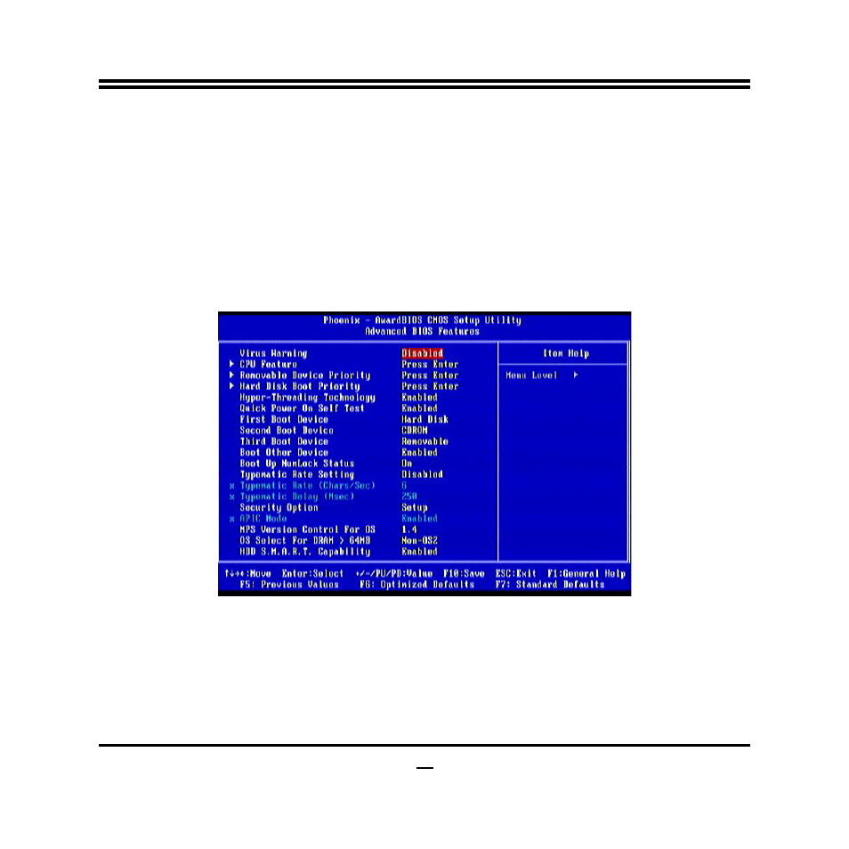 5 advanced bios features | Jetway Computer NF95A User Manual | Page 28 / 44