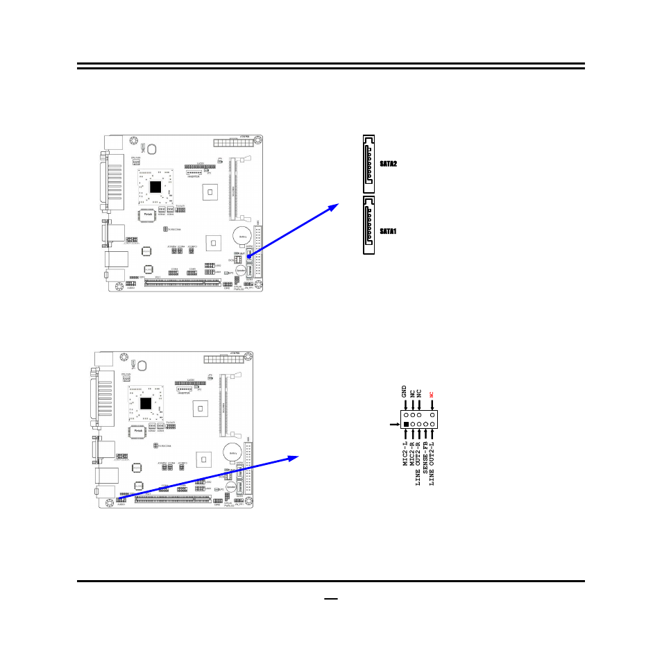 2-2 headers, 1) front panel audio (9-pin): audio2 | Jetway Computer NF94 User Manual | Page 17 / 42