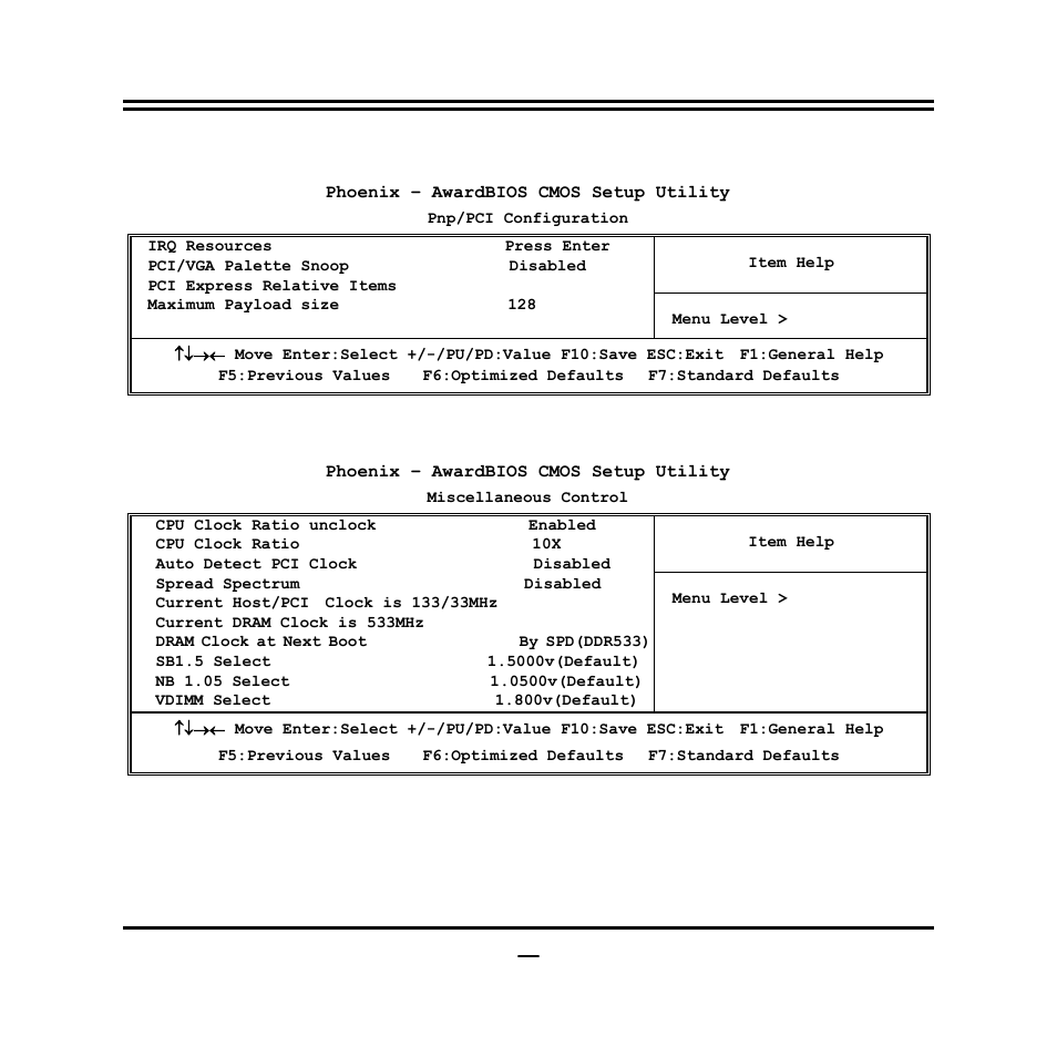 9 pnp/pci configuration, 10 miscellaneous configuration | Jetway Computer NF94 User Manual | Page 39 / 42