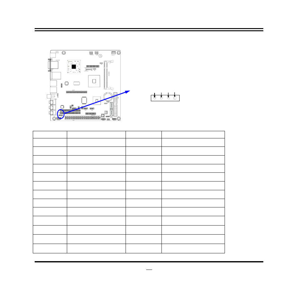 Pin no, Pin define, Pin 1 | Pin 2, Pin 3, Pin 4, Pin 5, Pin 6, Pin 7, Pin 8 | Jetway Computer NF92 User Manual | Page 17 / 43