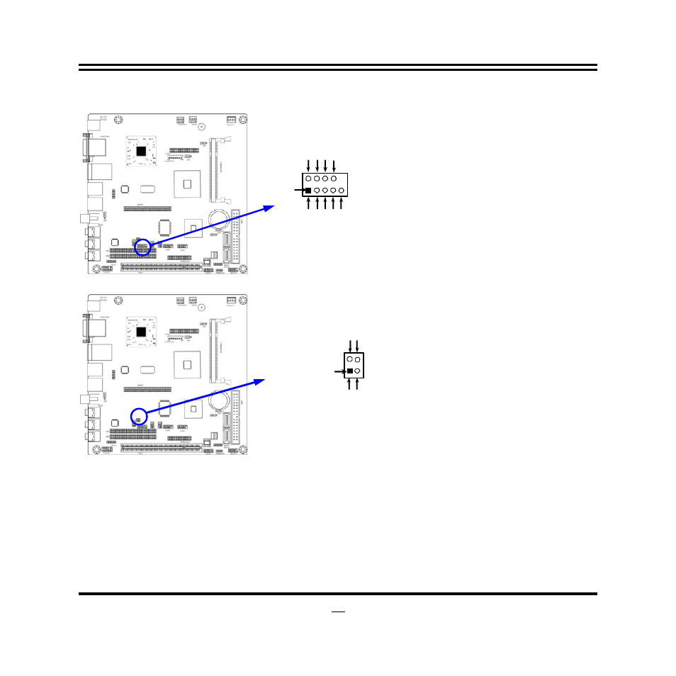 5) com port connectors: com2, Com connector, Tx-rxcom2 header | Jetway Computer NF92 User Manual | Page 19 / 43