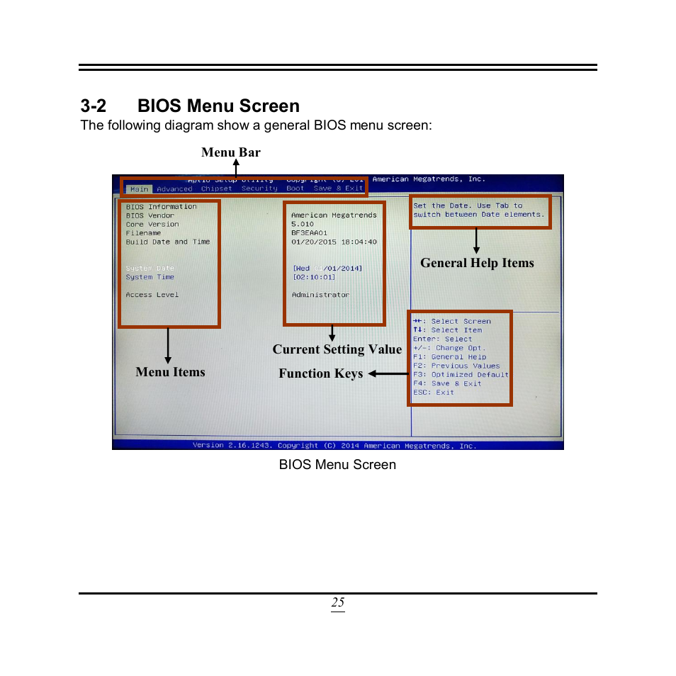 2 bios menu screen | Jetway Computer NF3E User Manual | Page 30 / 52