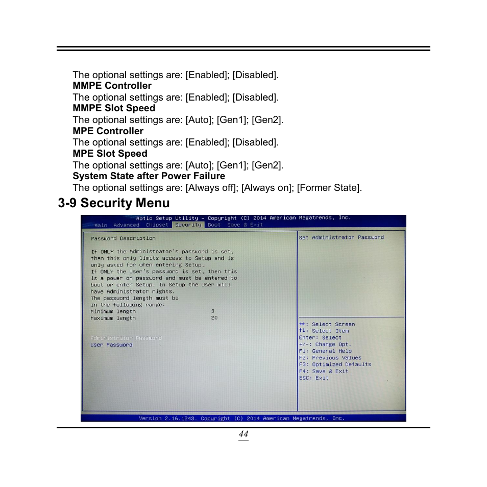 9 security menu | Jetway Computer NF3E User Manual | Page 49 / 52