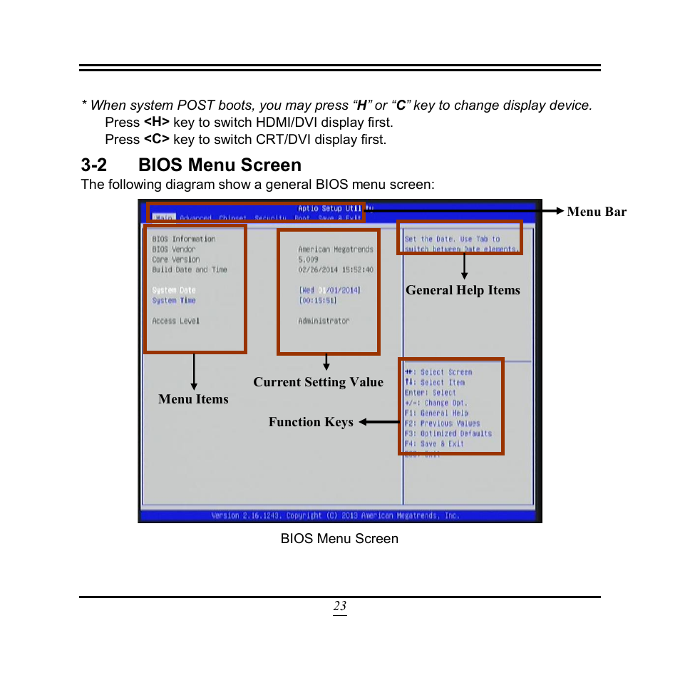 2 bios menu screen | Jetway Computer NF3A User Manual | Page 28 / 48