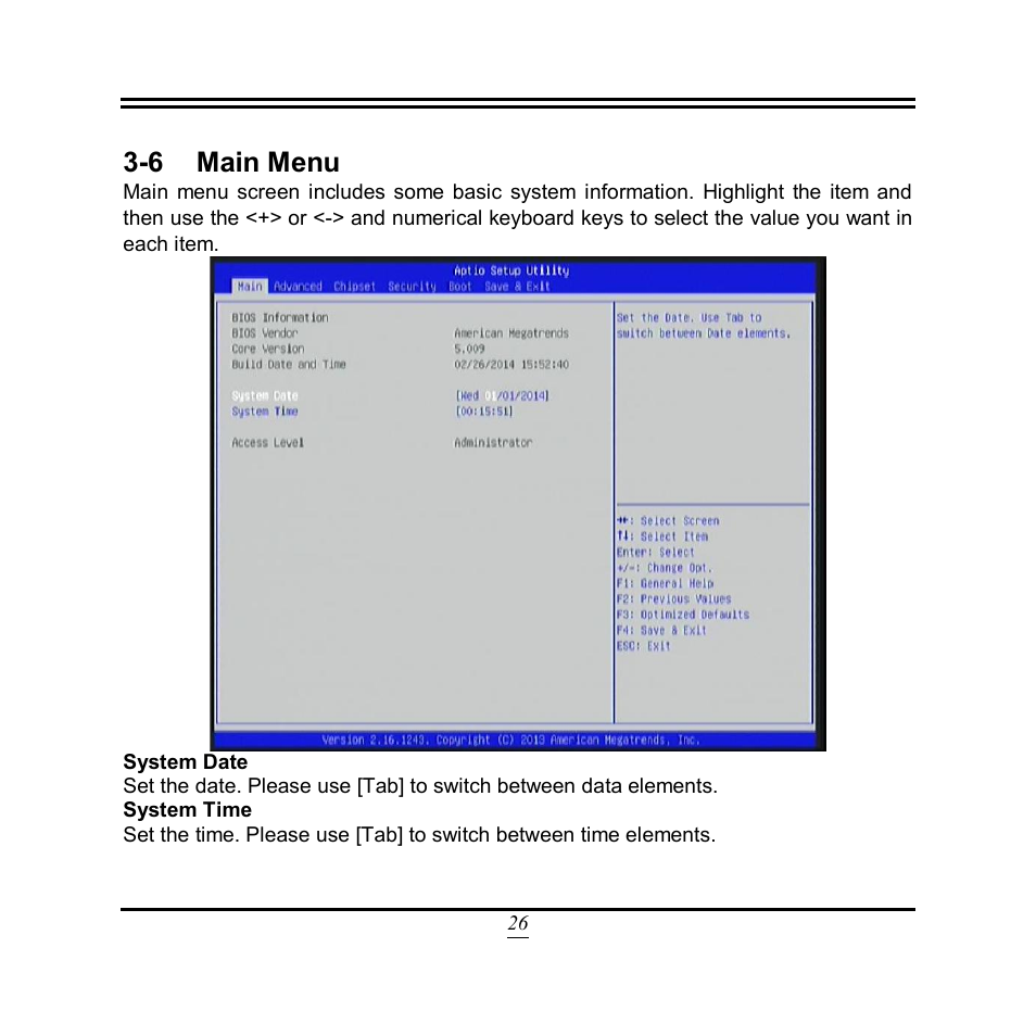 6 main menu | Jetway Computer NF3A User Manual | Page 31 / 48