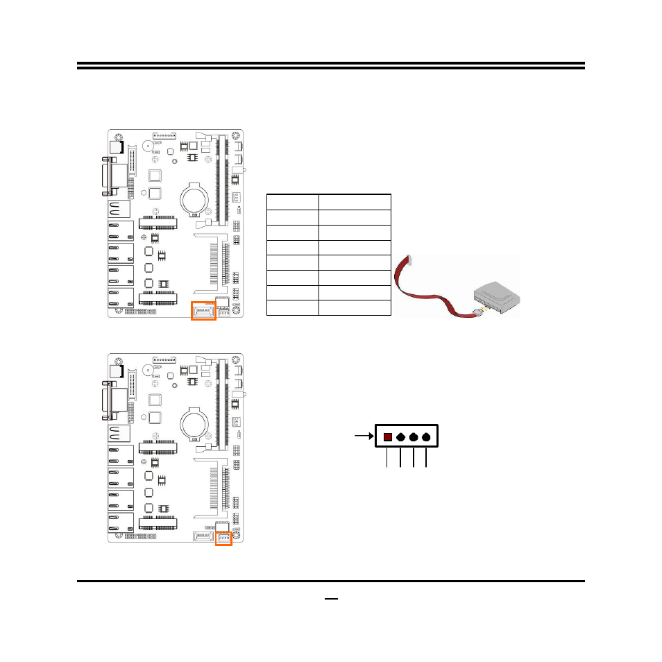 3)sata power connector (4-pin): pwout | Jetway Computer NF38QLB User Manual | Page 16 / 46