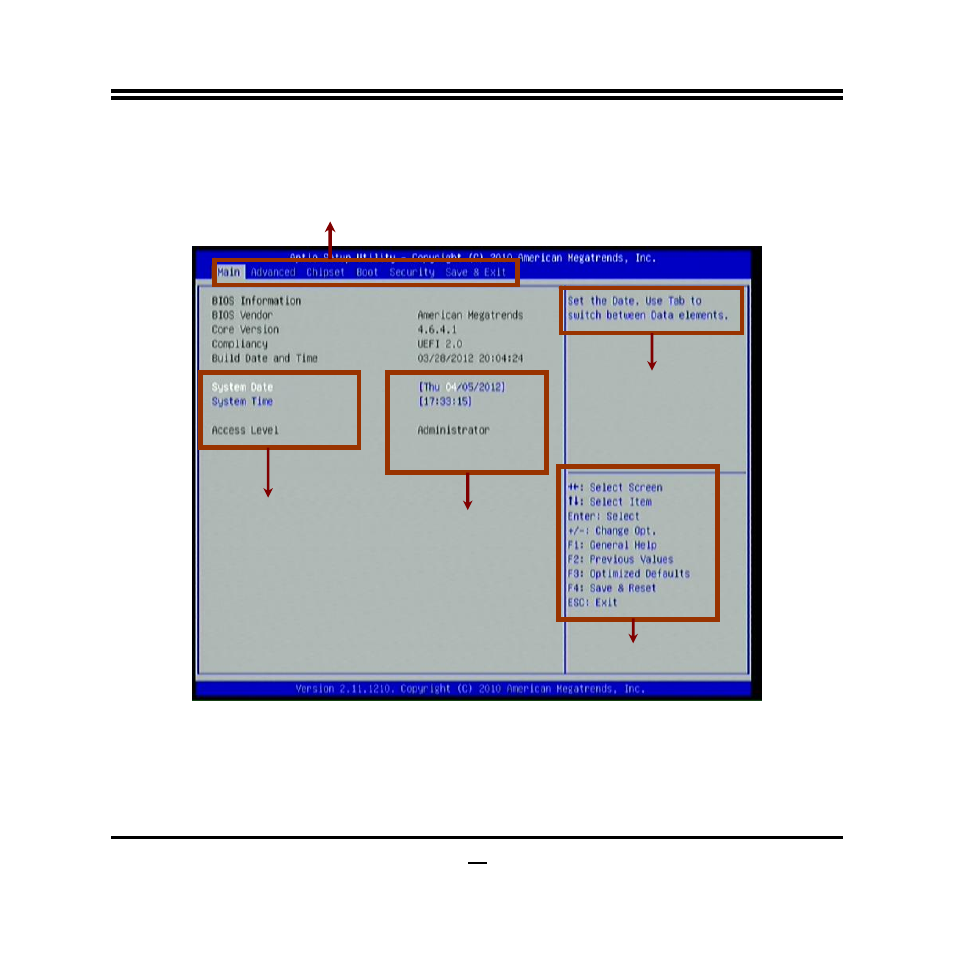 2 bios menu screen, 3 function keys | Jetway Computer NF36 User Manual | Page 30 / 46