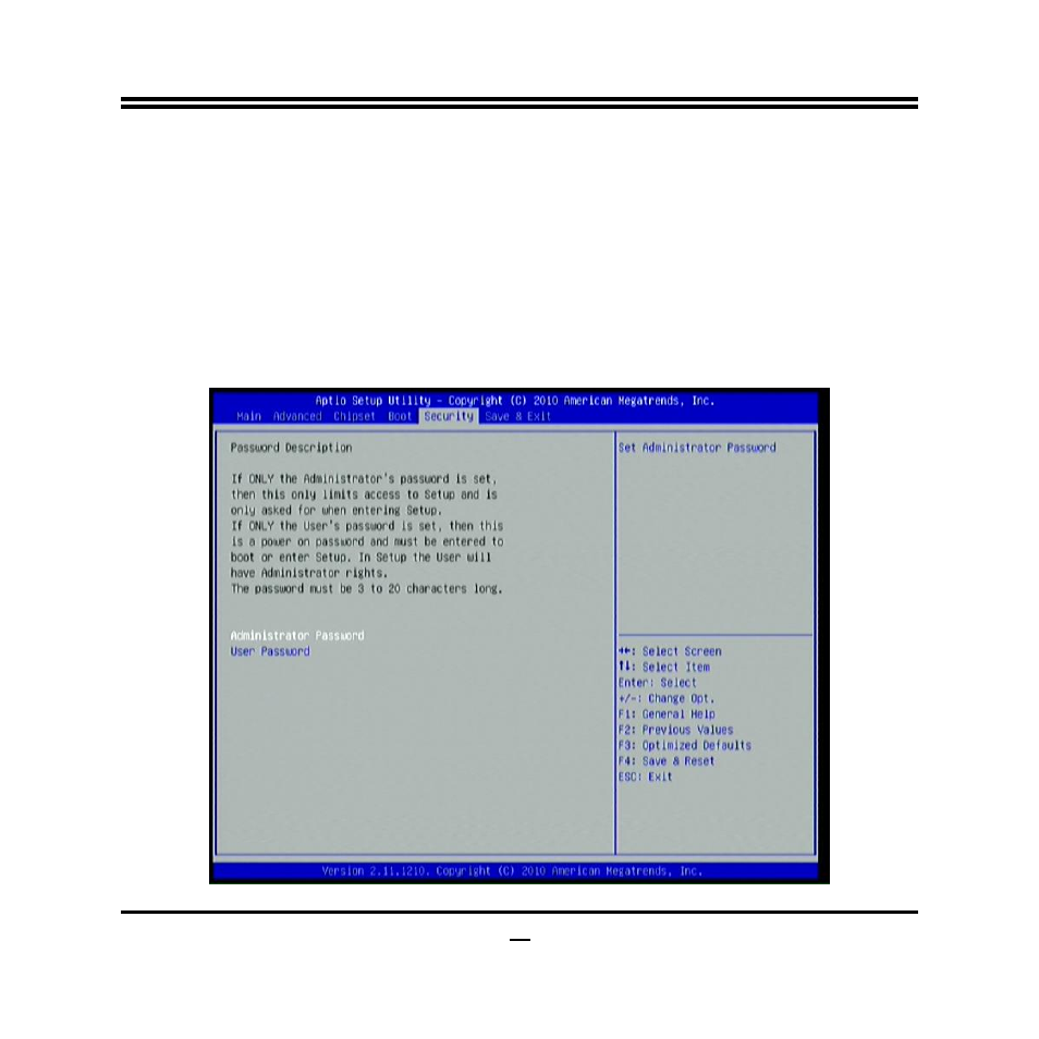 10 security menu | Jetway Computer NF36 User Manual | Page 44 / 46
