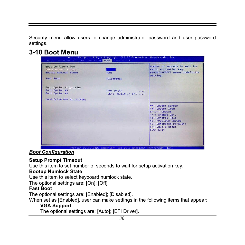 10 boot menu | Jetway Computer NU93 User Manual | Page 35 / 38