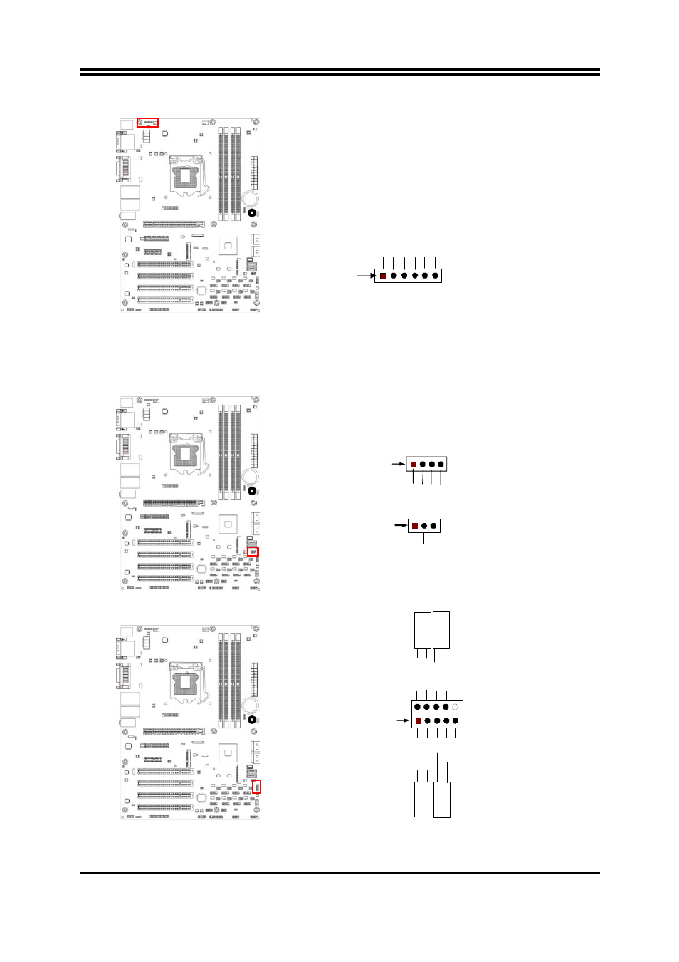 4) kbms (6-pin): ps/2 keyboard & mouse header, 7) jw-fp(10-pin): front panel header | Jetway Computer NAF93-Q77 User Manual | Page 19 / 38