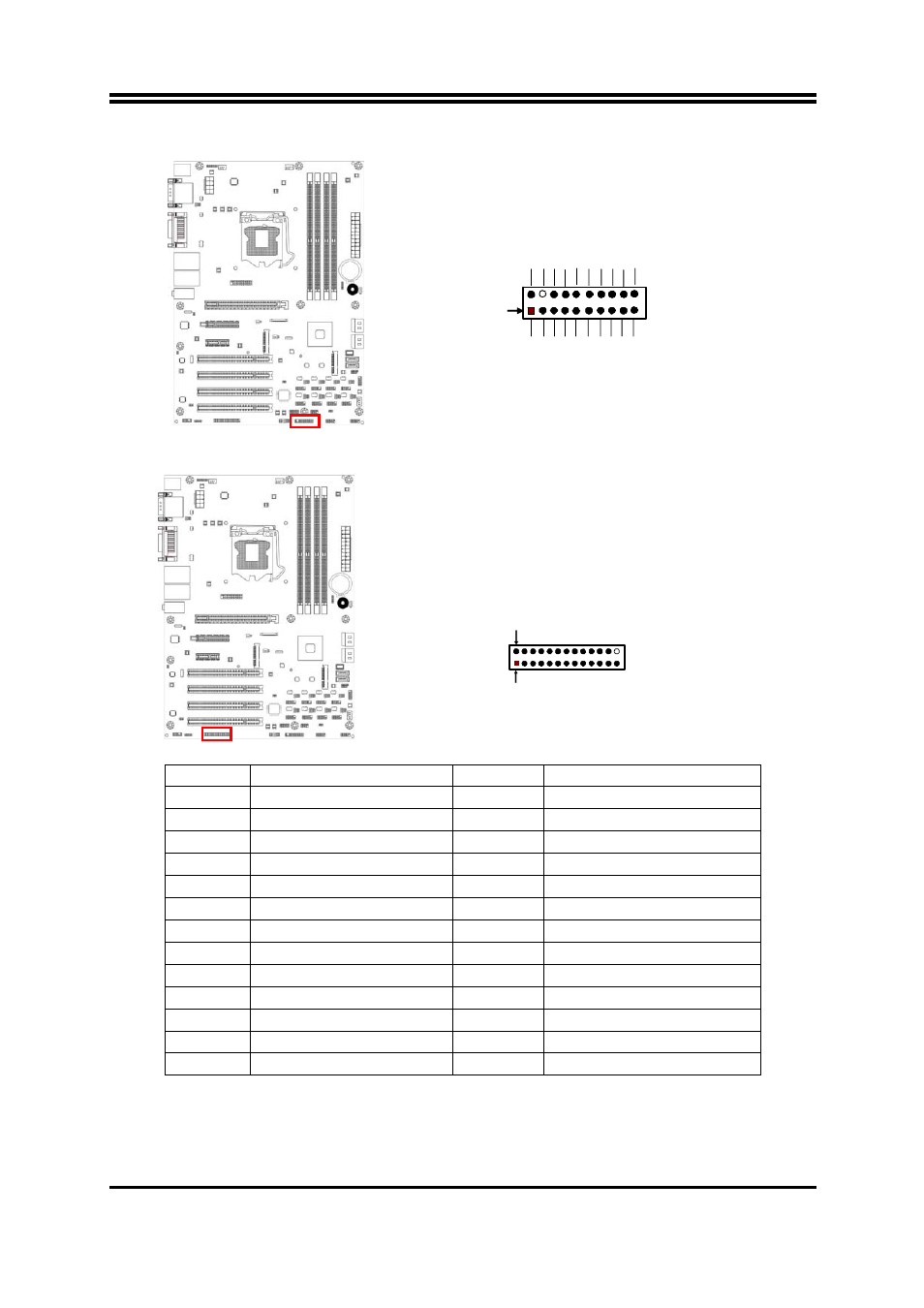 12) tpm header (20-pin):tpm, 13) parallel (26-pin): parallel port header | Jetway Computer NAF93-Q77 User Manual | Page 22 / 38