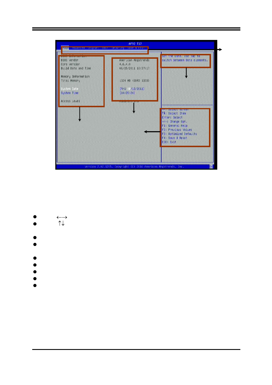 3 function key, 4 getting help | Jetway Computer NAF92-Q67 User Manual | Page 23 / 35