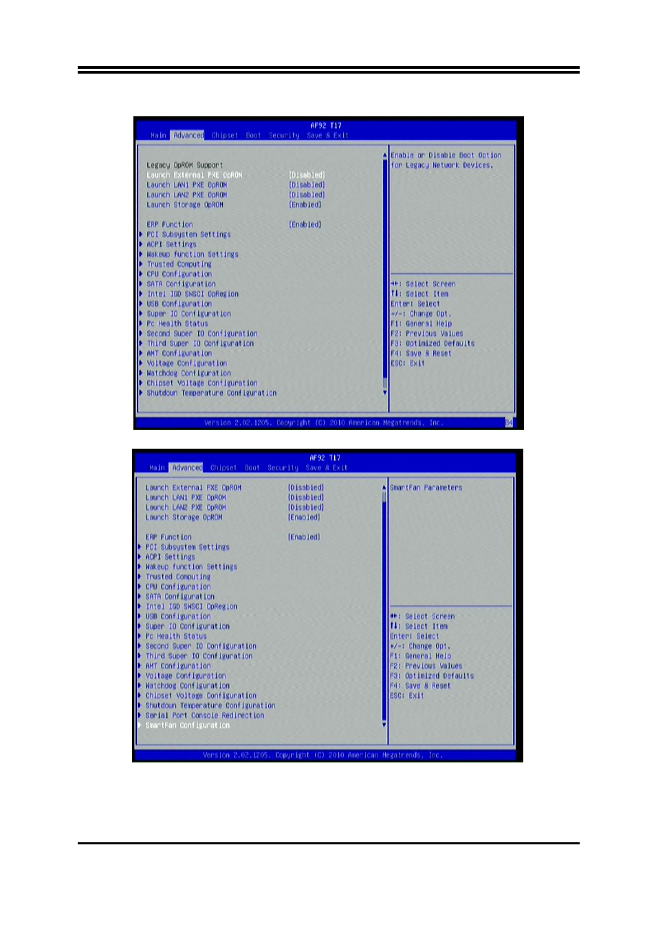 7 advanced menu | Jetway Computer NAF92-Q67 User Manual | Page 25 / 35