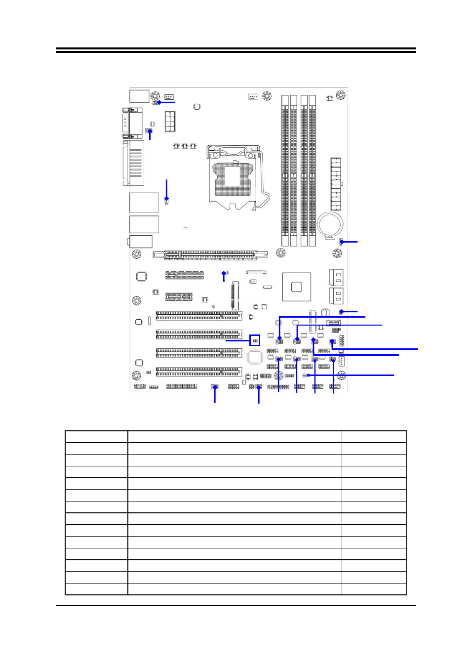 Motherboard jumper position, Jumper | Jetway Computer NAF92-Q67 User Manual | Page 7 / 35
