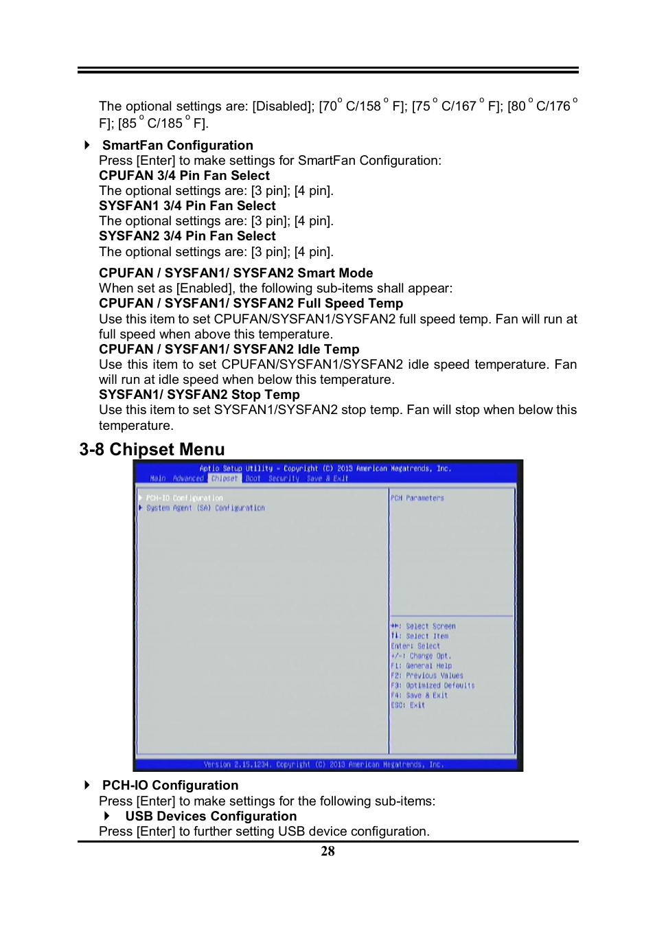 8 chipset menu | Jetway Computer NMF95-Q87 User Manual | Page 32 / 37