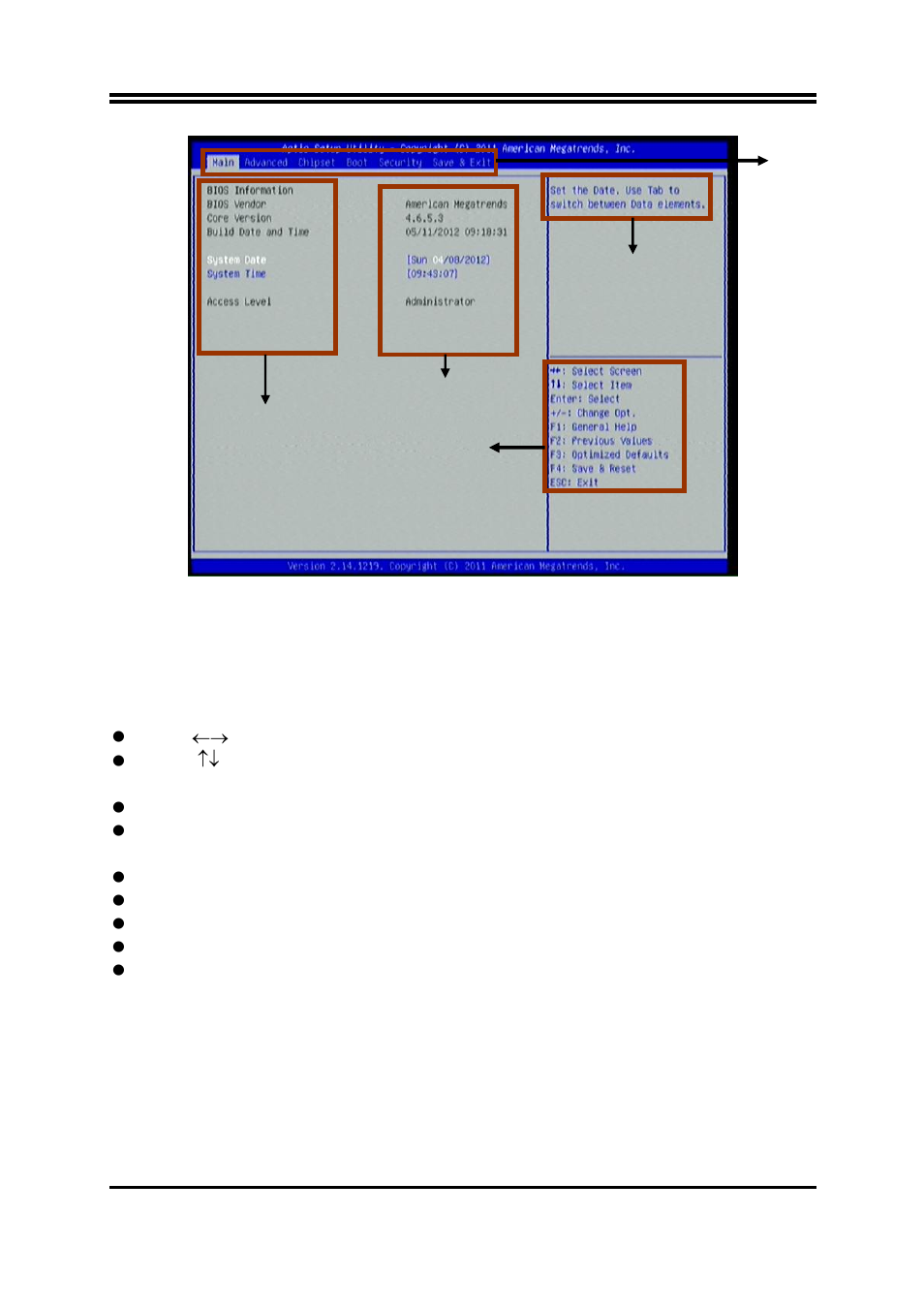 3 function keys, 4 getting help | Jetway Computer NMF93-Q77 User Manual | Page 21 / 34
