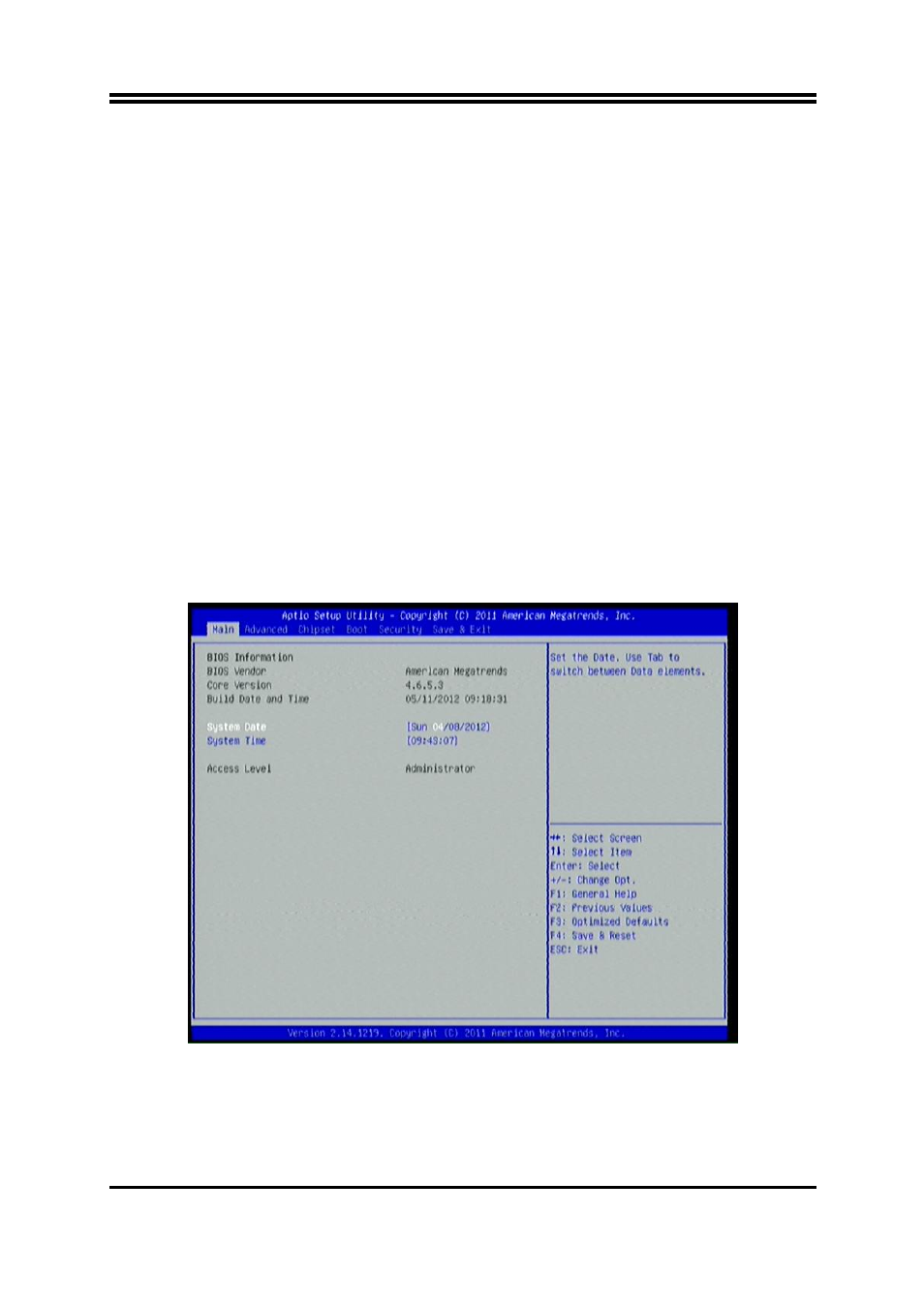 5 menu bars, 6 main menu | Jetway Computer NMF93-Q77 User Manual | Page 22 / 34