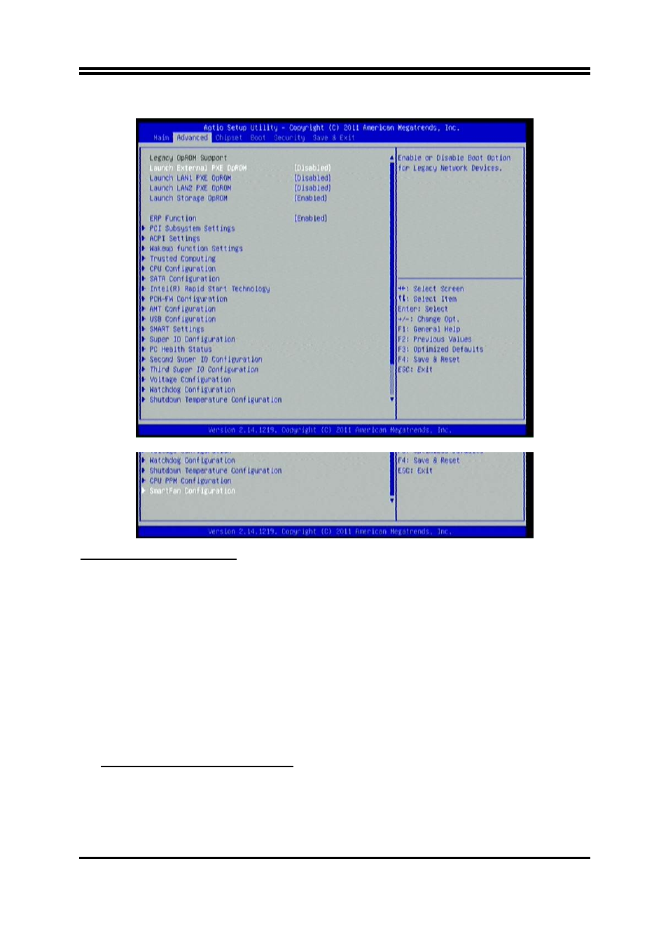 7 advanced menu | Jetway Computer NMF93-Q77 User Manual | Page 23 / 34