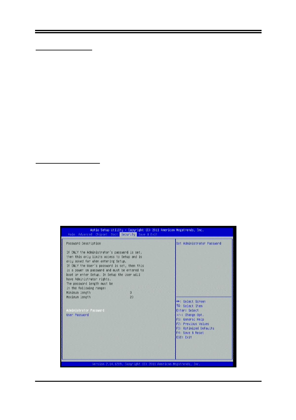 10 security menu | Jetway Computer NMF93-Q77 User Manual | Page 33 / 34