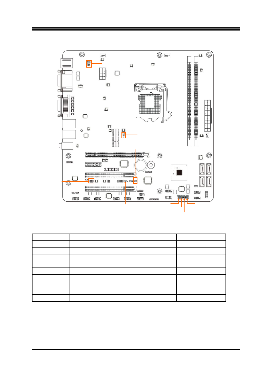 Motherboard jumper position, Jumper | Jetway Computer NMF92-H61 User Manual | Page 7 / 35