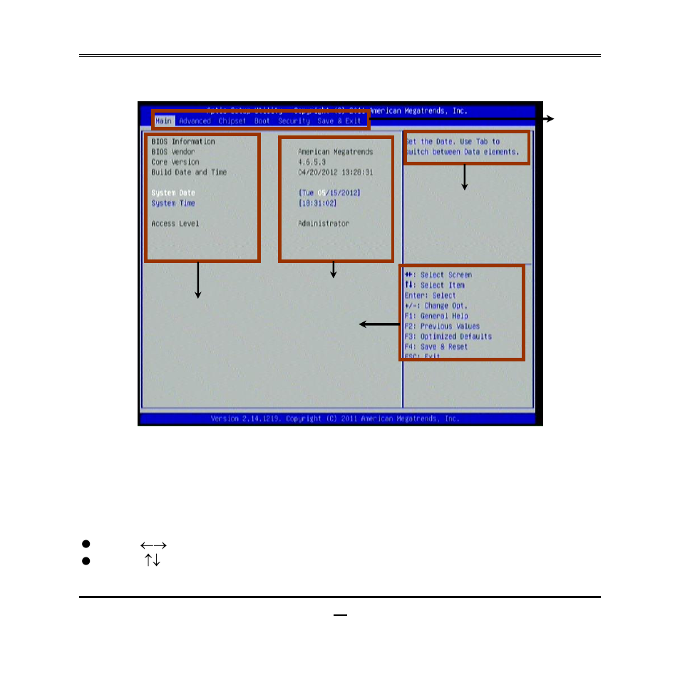 2 bios menu screen, 3 function keys | Jetway Computer NF82 User Manual | Page 26 / 40