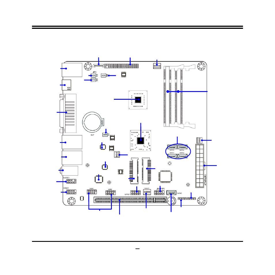 5 internal motherboard diagram for nf81 series | Jetway Computer NF81 User Manual | Page 10 / 35