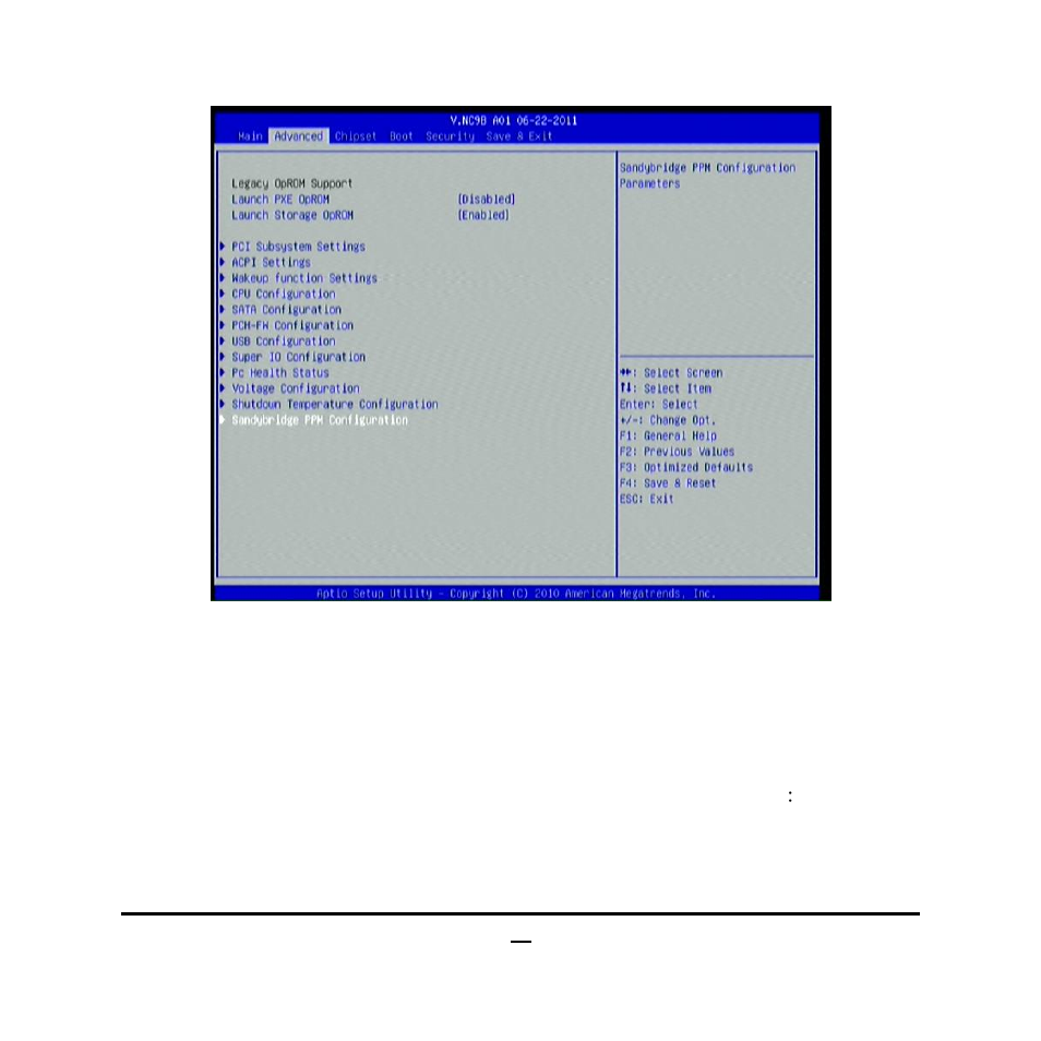 7 advanced menu | Jetway Computer NC9BU User Manual | Page 28 / 40