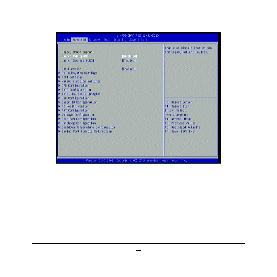 7 advanced menu | Jetway Computer NF98 User Manual | Page 27 / 37