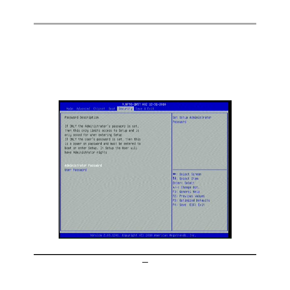 10 security menu | Jetway Computer NF98 User Manual | Page 36 / 37