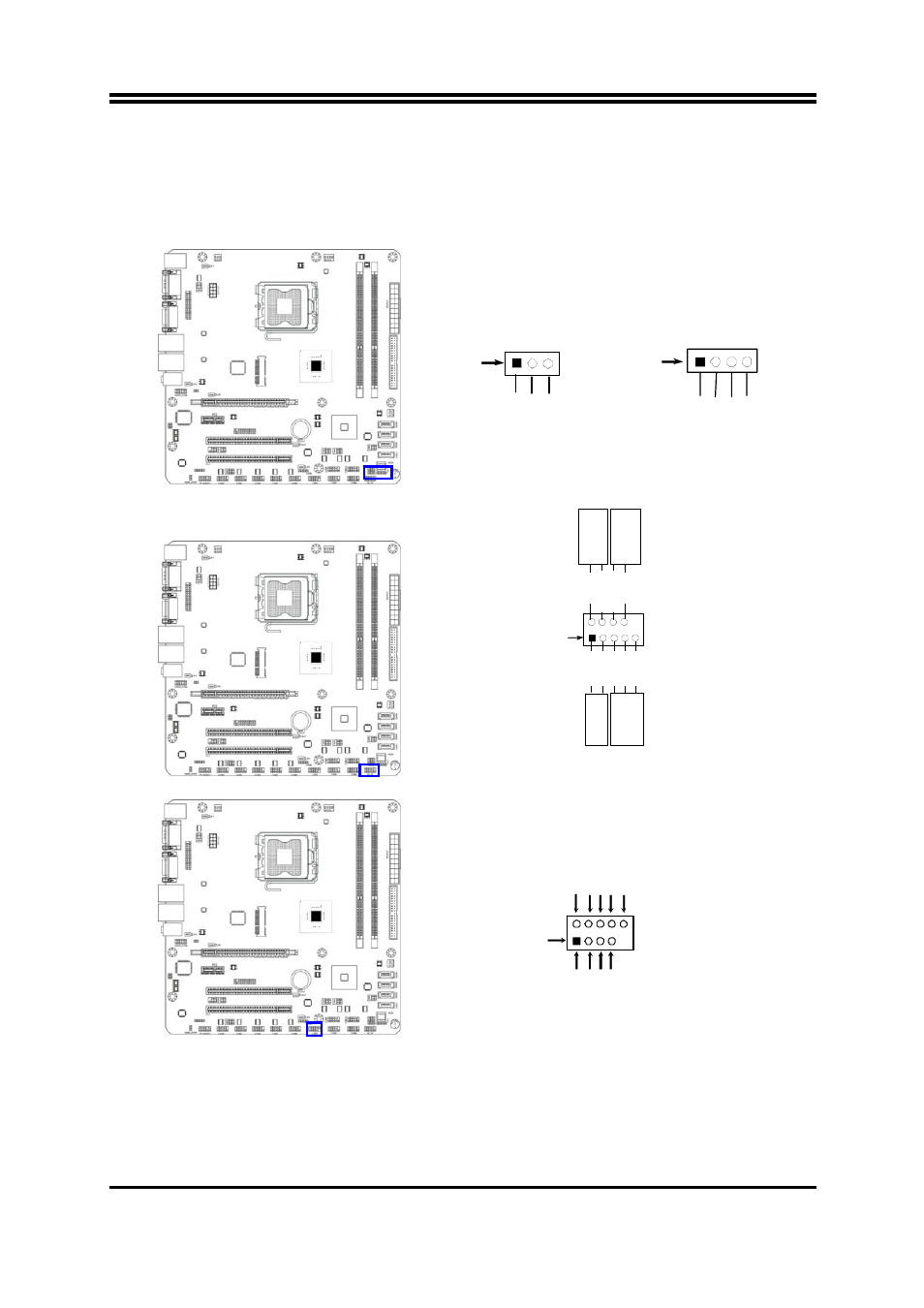 5) front panel header(9-pin): jw-fp, 7)usb port headers (9-pin): usb3, Speak header | Pwrled header | Jetway Computer NMF91-G41 User Manual | Page 17 / 33