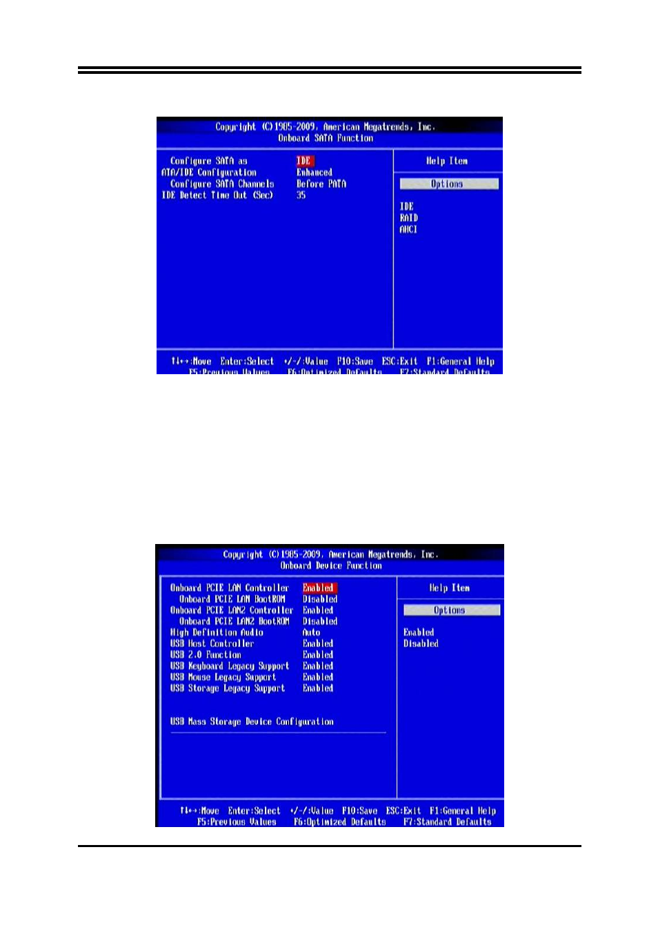 7-1 onboard sata function, 7-2 onboard device function | Jetway Computer NAF91R-G41 User Manual | Page 29 / 36