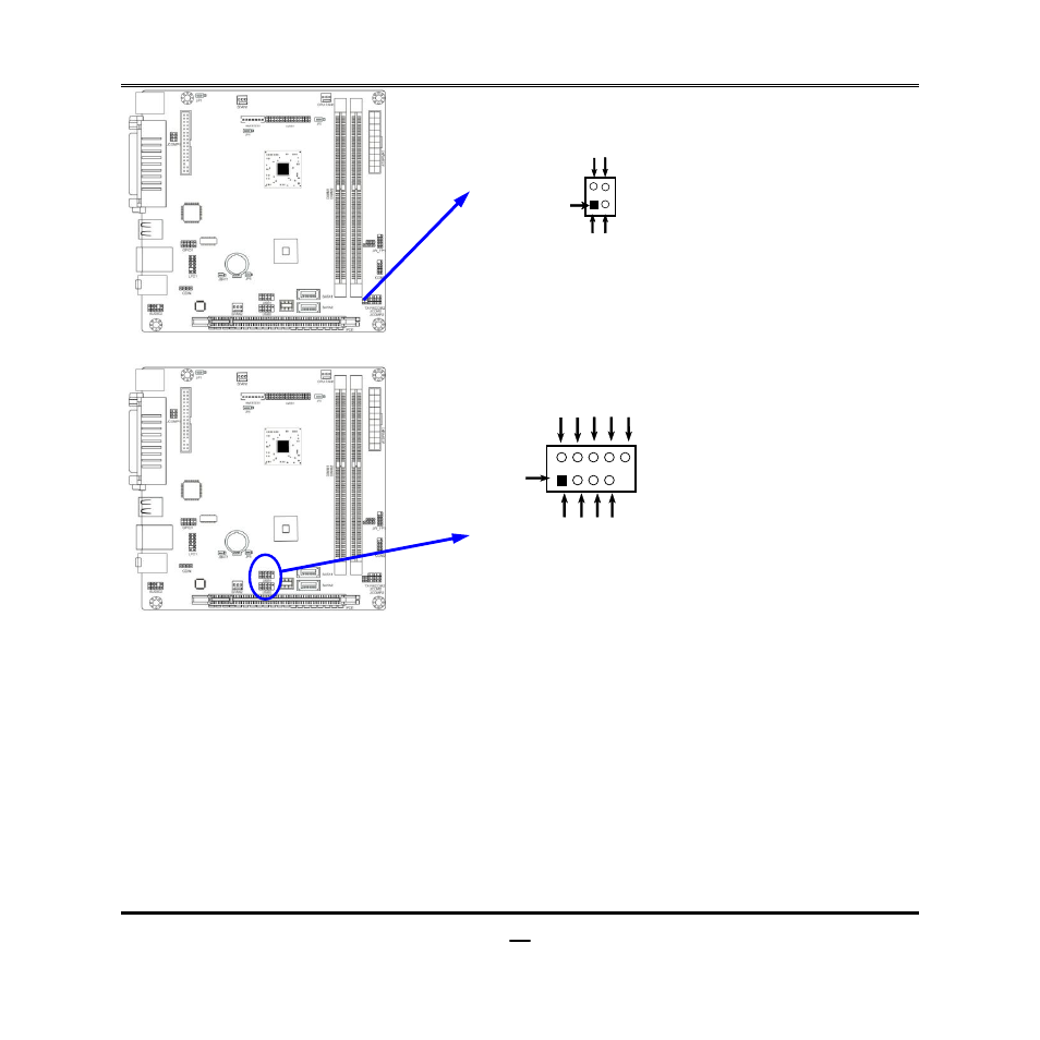 Usb port header, 7) usb port headers (9-pin): usb1/usb2 | Jetway Computer NC94 User Manual | Page 19 / 40