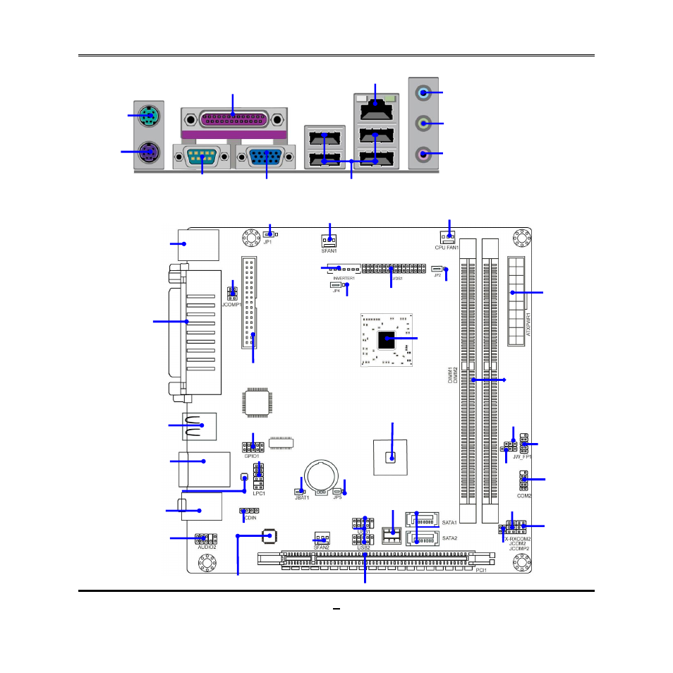 3 layout diagram | Jetway Computer NC94 User Manual | Page 8 / 40