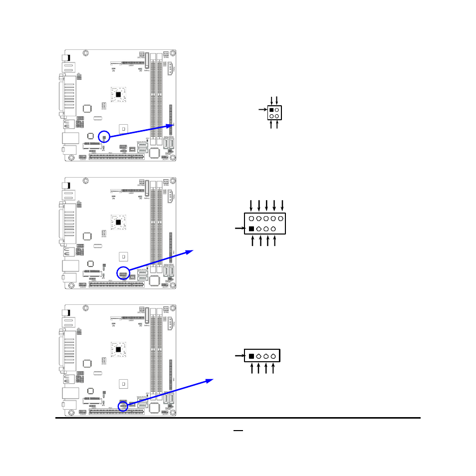 Usb1 header, Usb2 header, 7) usb port headers (9-pin): usb1 | 7) usb port headers (4-pin): usb2 | Jetway Computer NC96 User Manual | Page 20 / 41