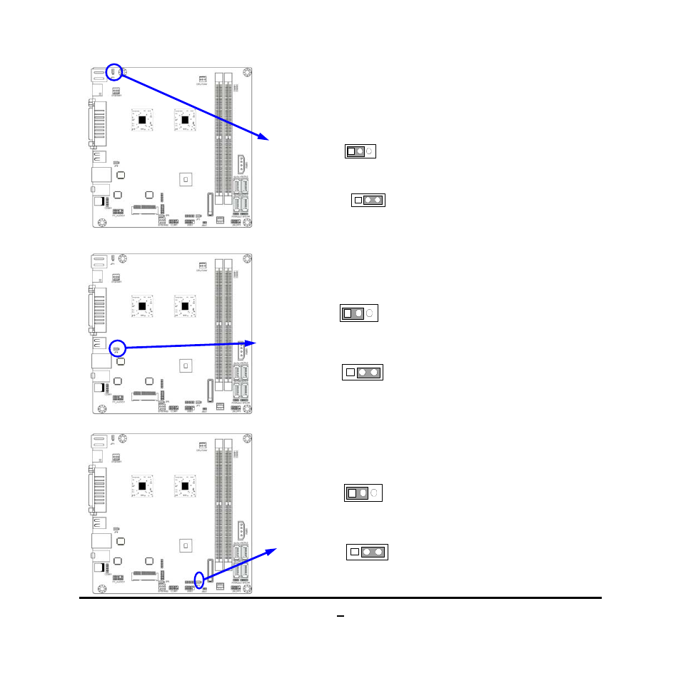 6 (2) kb/usb1 power on function setting: jp1, 3) usb power on function setting: jp4, 4) usb2/3 power on function setting: jp5 | Jetway Computer NC98 User Manual | Page 11 / 35