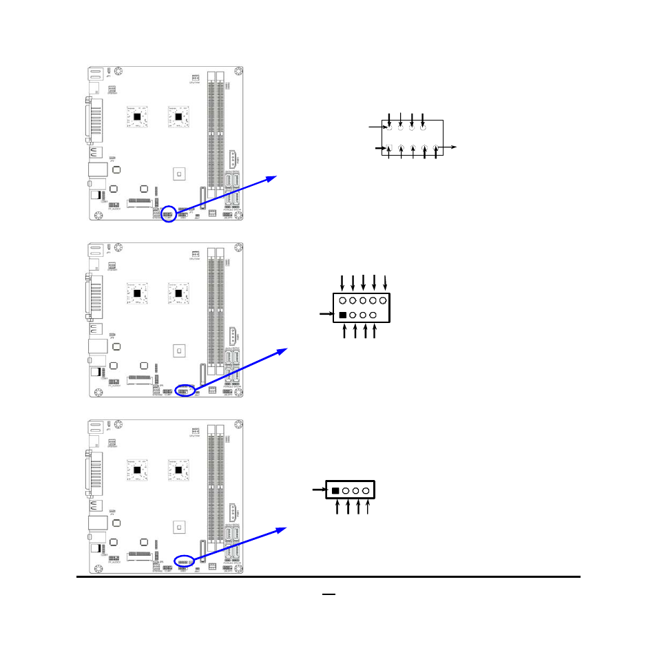 Usb port header, 4) usb port headers (9-pin): usb3, 5) usb port headers (4-pin): usb2 | Jetway Computer NC98 User Manual | Page 15 / 35