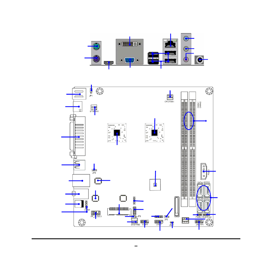 3 layout diagram | Jetway Computer NC98 User Manual | Page 8 / 35
