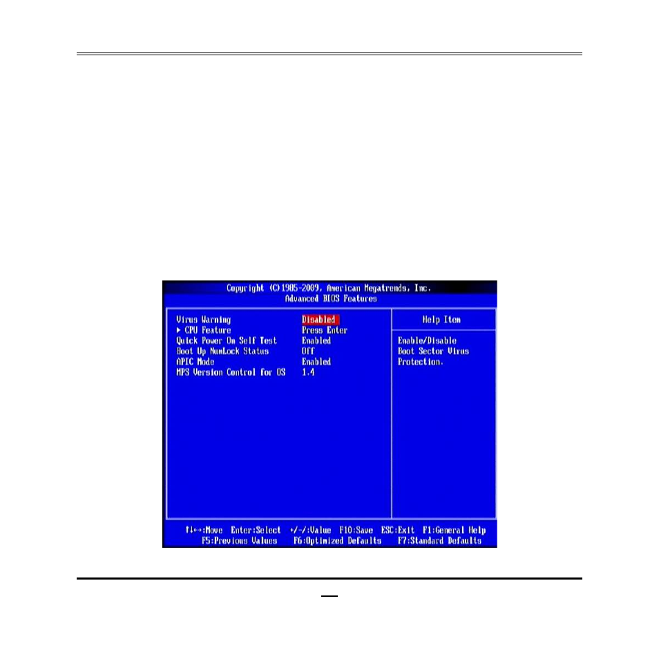 5 advanced bios features | Jetway Computer NC9E User Manual | Page 32 / 47