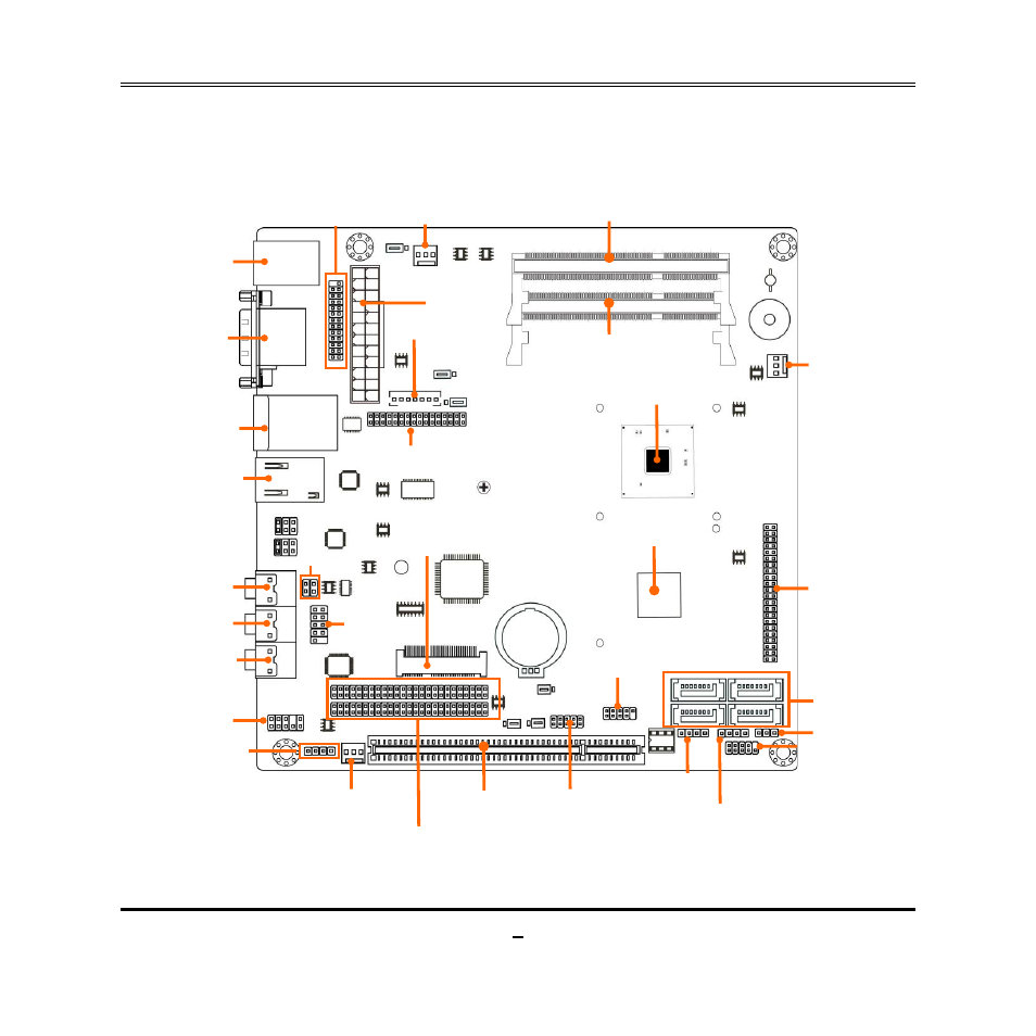 Motherboard internal diagram, Daughter board connectors | Jetway Computer NC9E User Manual | Page 9 / 47