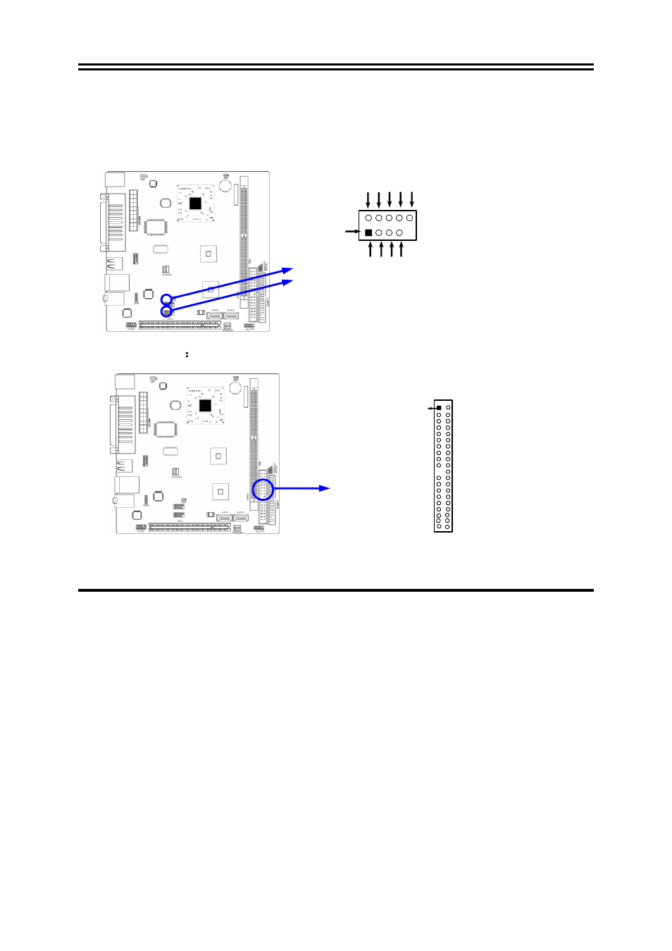 5-2 headers, Usb port header, 1) usb port headers (9-pin) | 2)ide connector | Jetway Computer NC91 User Manual | Page 12 / 28