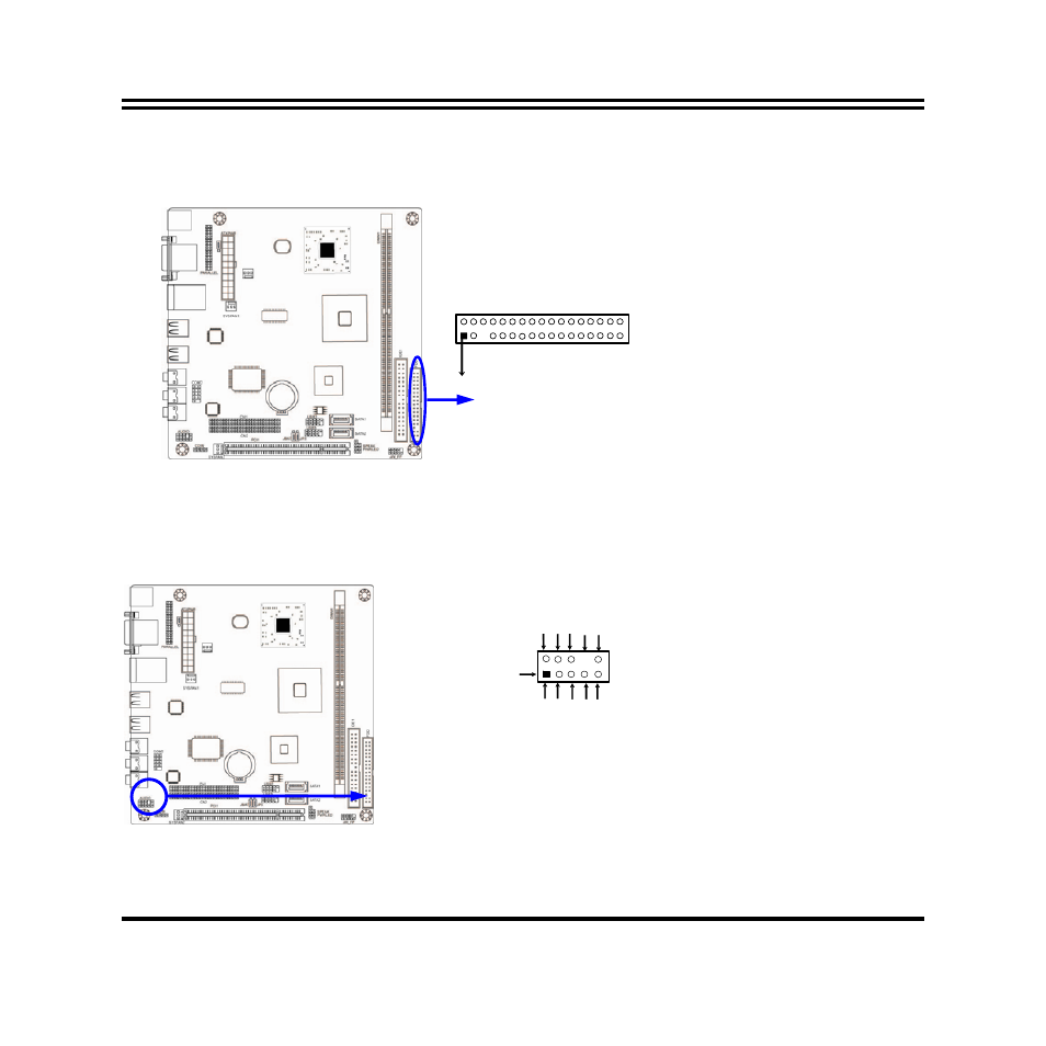 2-2 headers, 4) floppy drive connector (34-pin block): floppy, 2) cd audio-in headers (4-pin): cdin | Jetway Computer NC92 User Manual | Page 13 / 38