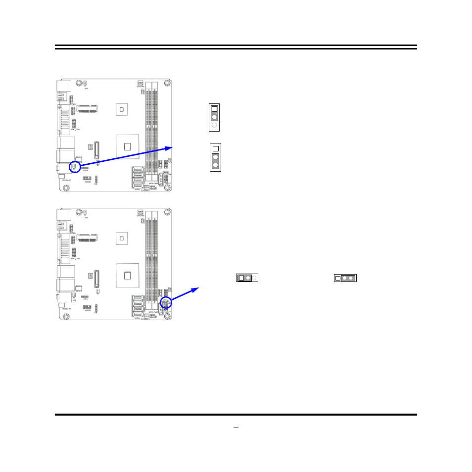 3) usb power on function enabled/disabled: jp3, 4) usb power on function enabled/disabled: jp5 | Jetway Computer NC63 User Manual | Page 14 / 41
