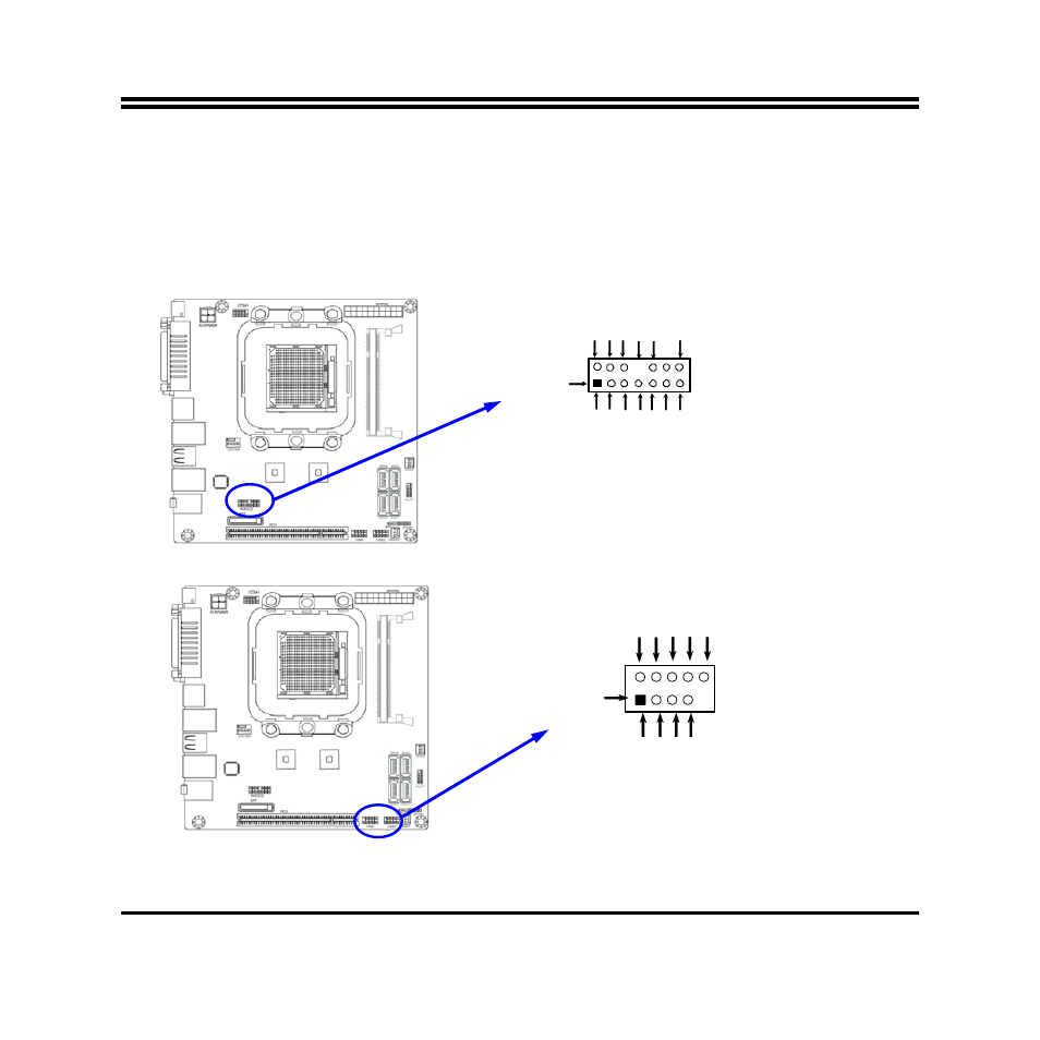 2-2 headers, Usb port header, 2) usb port headers (9-pin): usb1/usb3 | Jetway Computer NC84E User Manual | Page 14 / 42